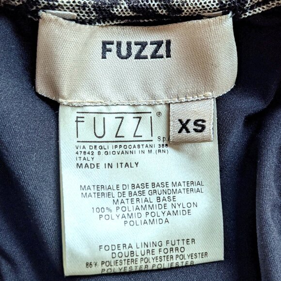 Fuzzi Italy Boutique Mesh Lace Pattern Sleeveless Midi Dress Black White Size XS - Picture 6 of 6